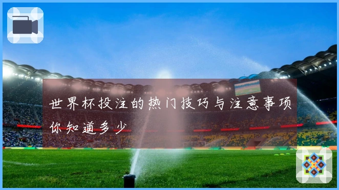 世界杯投注的热门技巧与注意事项你知道多少