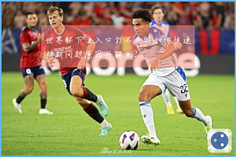 世界杯下注入口打不开时如何快速判断问题原因并解决？